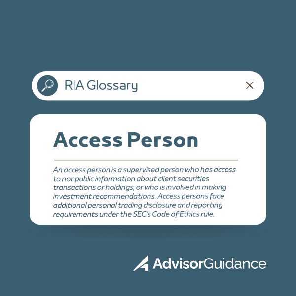 Access Person Definition