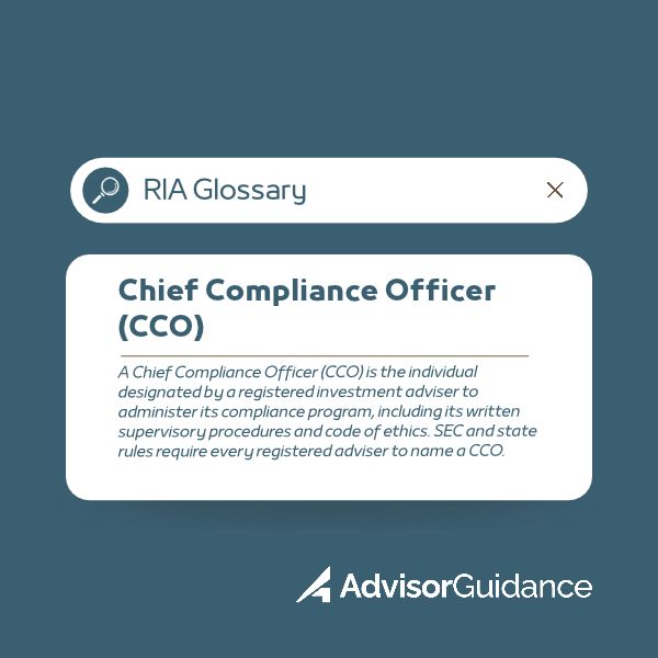 Chief Compliance Officer (CCO) Definition