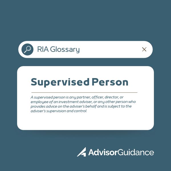 Supervised Person Definition